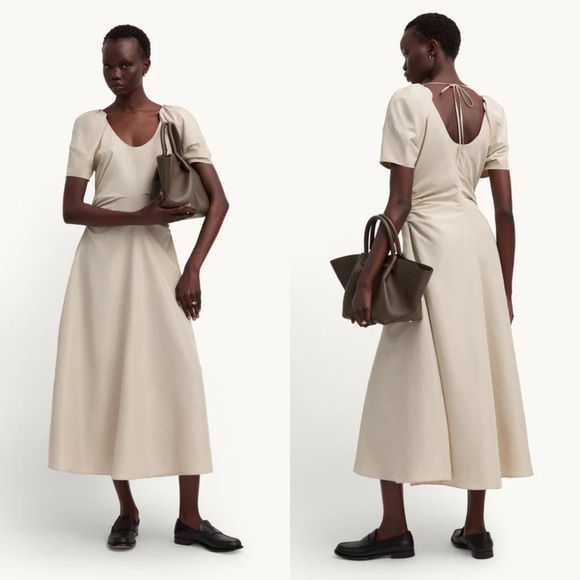 New Goop G Label Gwyn Gemma Midi Dress - Picture 1 of 10